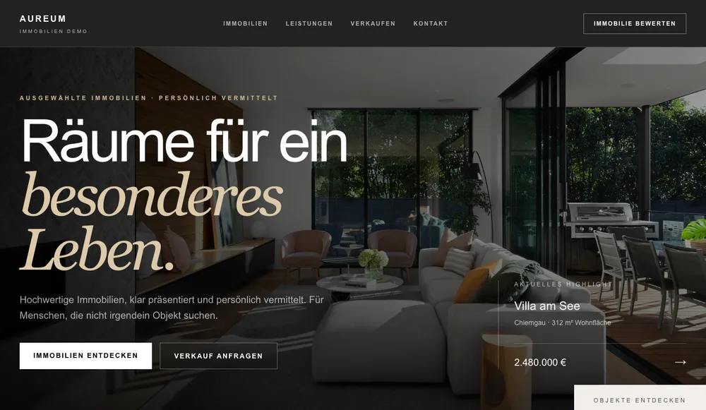 Vorschau der Immobilien Demo