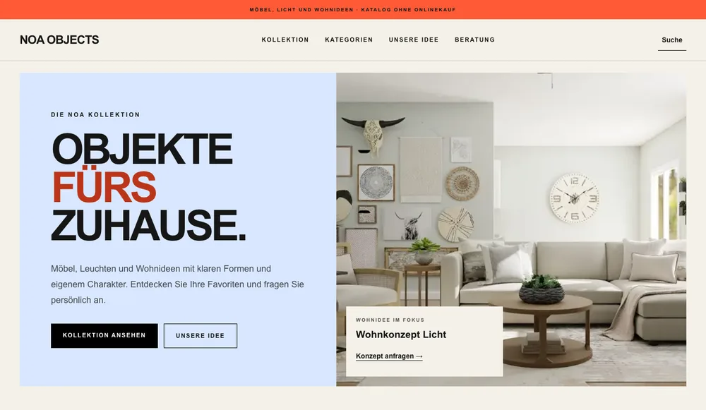 Vorschau der Produktkatalog Demo